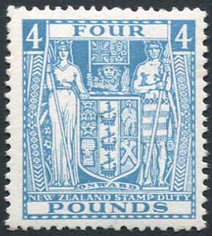 KGVI COLLECTION New Zealand NEW ZEALAND 1935 £4 light blue, UM, SG.F166. (1) Cat. £500