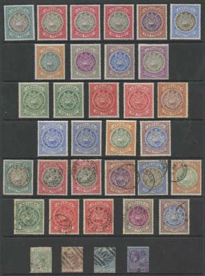 ANTIGUA 1882-1927 M & U range incl. 1903-07 Crown CC ½d to 2/6d M, ½d to 3d FU, 1908-17 Mult Crown