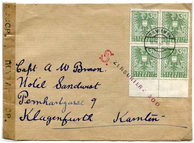 AUSTRIA 1945-46 collection of covers & cards written up in ring binder with single & multiple