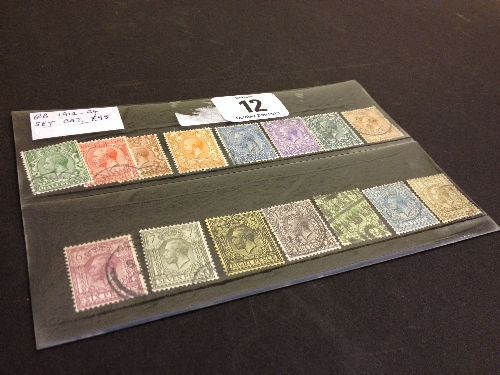 GB 1912-24 used set Cat £95.