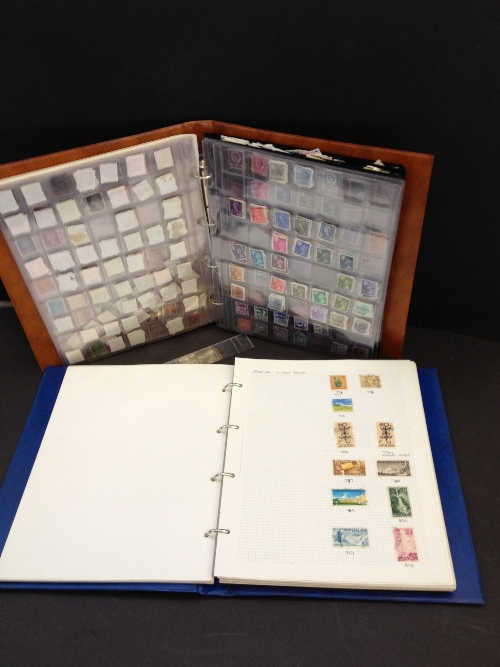 Two stamp albums and contents