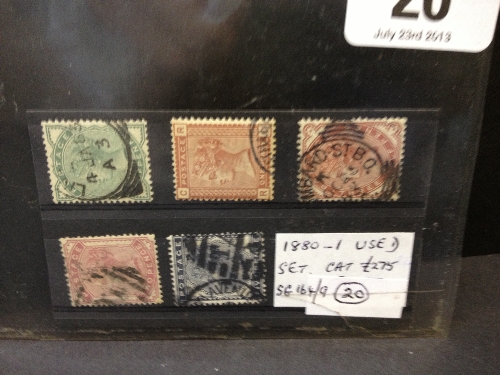 GB 1889/1 used set SG Cat £275.