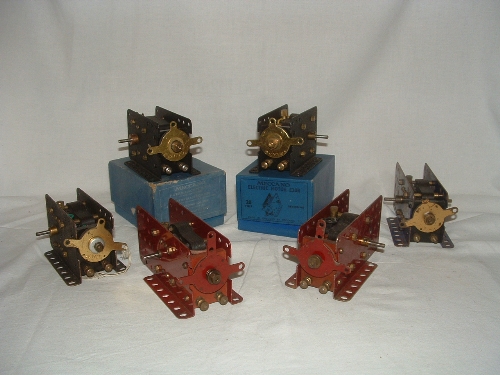 A collection of 6 x MECCANO electric motors - E20R (Near Mint Boxed with Guarantee Slip) - 11150