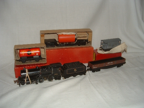 TRIX TR 2/536 BR Black 4-4-0 ( missing front bogie body fixing bracket and a coupling rod - untested