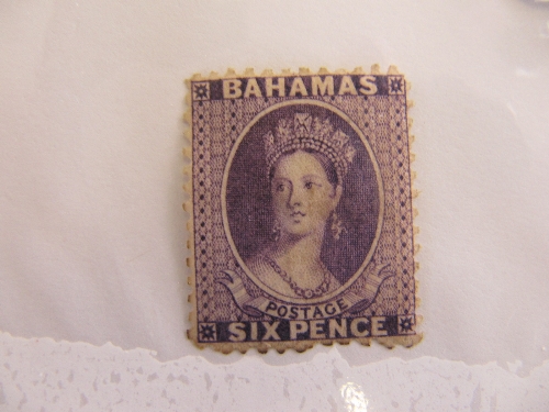 Bahamas 1863 6d mint SG31 Cat £160.