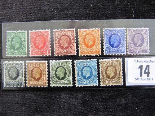 GB 1934-6 set mostly u/mint (2light mtd) Bat £95.