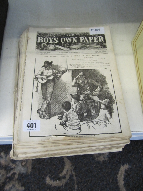 A small quantity of late 19th century Boys Own paper comics/magazines.