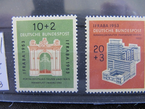 West Germany 1953, SG 1097/8, mint Cat. £58.