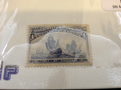 USA 1893 4c mint stamp SG238 Cat. £85.