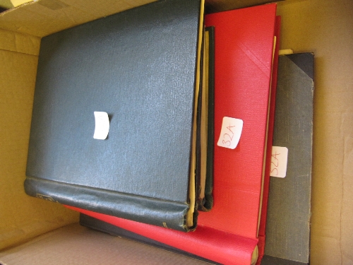 Four various stamp albums and contents.