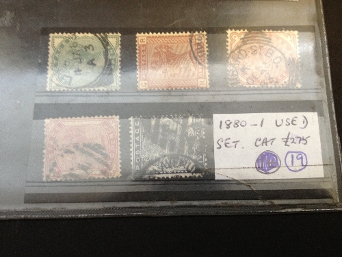 GB 1880/1 set used stamps Cat. £275.