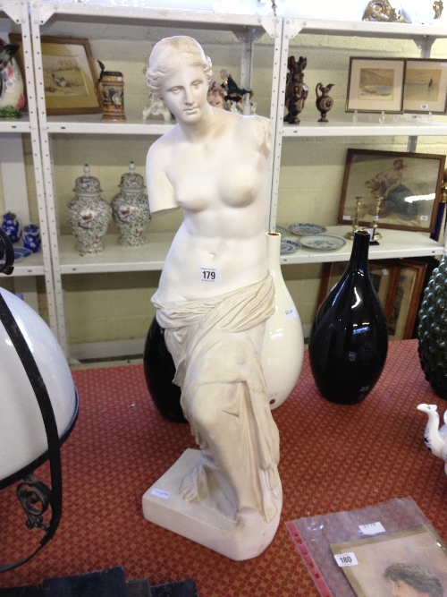 A 20th century large plaster model of Venus de Milo.