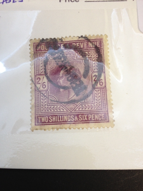 GB 1911 2/6 stamp used few creases SG316 Cat. £275.