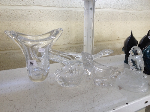 Five various good quality Art Glass items.