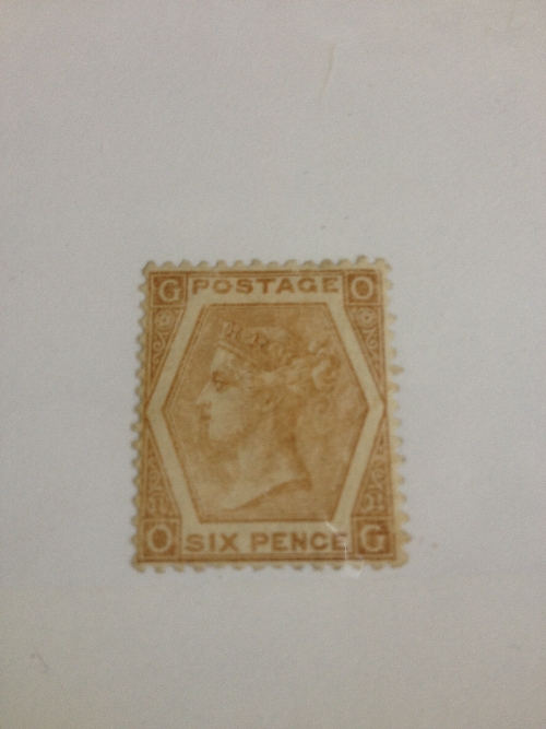 GB 1872 6d light mtd mint SG123 plate 11 Cat £1000.