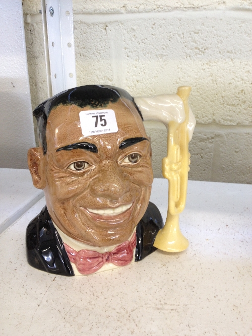 A large Royal Doulton character jug modelled as Louis Armstrong (D6707).