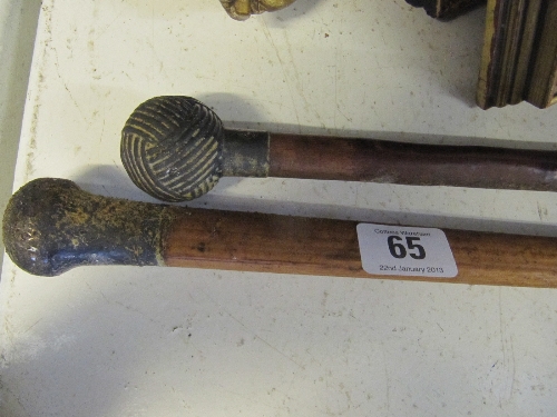 Two early 20th century walking canes.