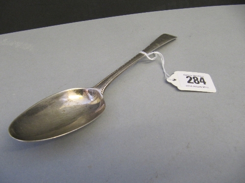 A Georgian silver table spoon (62.2 grams) by George Smith (III): London 1778.