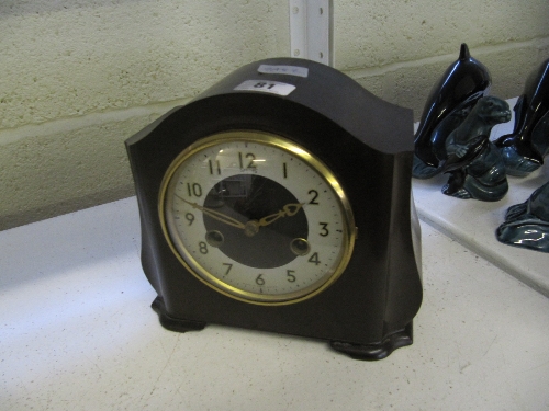 A Bakelite cased Smiths mantle clock.