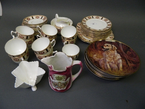An early C20th Paragon part tea service with floral painted decoration, a Royal Worcester white