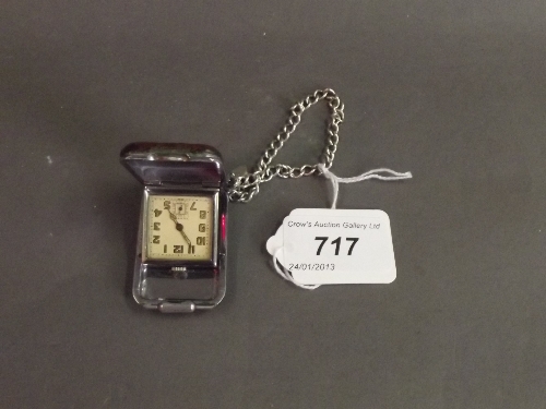 A 1930s Vertex Ladies purse watch with a Hallmarked silver bracelet