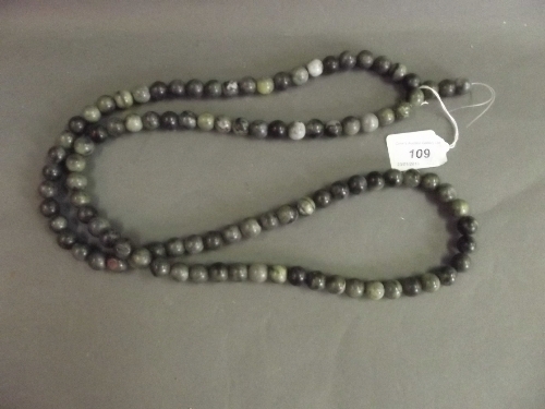 A long string of hardstone beads, Best Bid