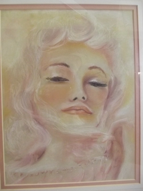 Sylvia Parkinson, pastel head study of a woman entitled 'Sultry Beauty', signed and dated 1998