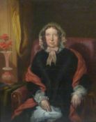 English School (19th century): Half length Portrait of a Victorian Lady, oil on canvas unsigned 60cm