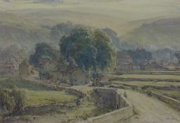 Arthur Reginald Smith (British 1872-1934): Kettlewell North Yorkshire Dales, watercolour signed 37cm
