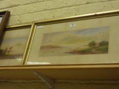 Pair of 19th Century landscape watercolours signed E Lewis