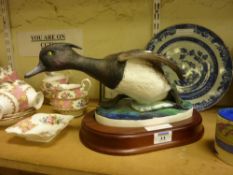 Crown Staffordshire Ltd. Ed. 'Tufted Duck' after a design by Peter Scott No. 220/250 with