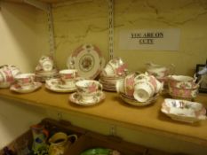 Royal Albert 'Lady Carlyle' tea service - 15 place settings plus 2 sugar bowls, 2 cream jugs and 2