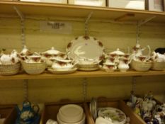 Comprehensive collection Royal Albert Old Country Roses dinner, tea and coffee ware