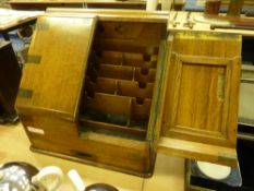 Oak desk box, late 19th/ early 20th Century