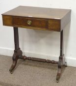 Regency mahogany side table, single frieze drawer, 68cm