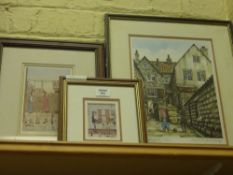 Two signed limited edition prints by Geoffrey Woolsey Birks, framed and glazed; with a further print