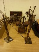 'Jazz Band', group of five metal sculptures