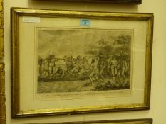 'The Landing of Captain Cook at Erramanga' 18th/19th Century engraving probably published Alex