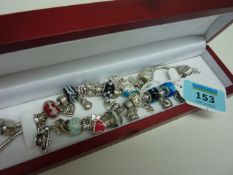 Two charm bracelets