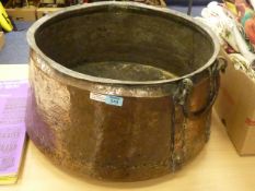 Large 19th Century copper log bin, 57cm wide