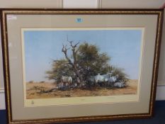'Arabian Oryx', David Shepherd limited edition chromolithograph signed and numbered 118/1500 in