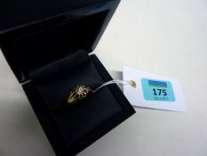 Gent's diamond ring stamped 18ct
