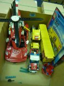 Lego City 3221 City truck, Lego 7206 fire rescue helicopter, Lego 8143 Ferrari F430 challenge