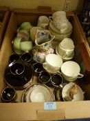 Mason's Ironstone jug, tea and coffee part services and miscellanea in two boxes