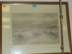 'Incoming Tide Tynemouth', watercolour, signed by Victor Noble Rainbird, late 19th/ Early 20th