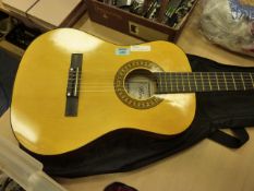 Herold HL34 acoustic guitar, in case