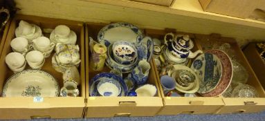 Royal Stafford Art Deco part tea service, blue and white and miscellanea glass and ceramics in