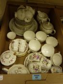 Royal Crown Derby 'Derby Posies' pattern part dinner, tea and coffee service and Wedgwood six