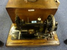Faudel's sewing machine, early 20th Century in original case