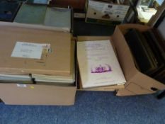 Old Ordnance Survey maps in two volumes and a collection of organ magazines, music, etc